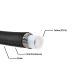 Fuel Hose PTFE AN6 8mm in double braid