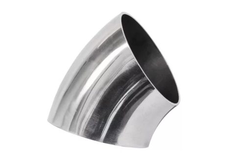 Stainless elbow 45deg 63mm thk.1,5mm polished