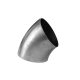Stainless elbow 45deg 63mm thk.1,5mm