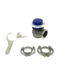 TurboWorks External WasteGate 50mm 0.5 Bar V-Band Blue