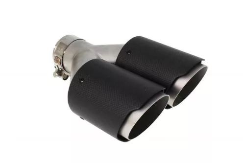 Exhaust Tip 89mmx2 enter 57mm Carbon Matte