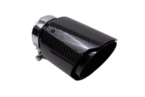 Exhaust 101mm Inlet 70mm Carbon Gloss