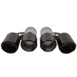 Exhaust Tip 89mmx2 enter 70mm Carbon Gloss Set