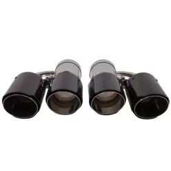 Exhaust Tip 89mmx2 enter 76mm Carbon Gloss Set