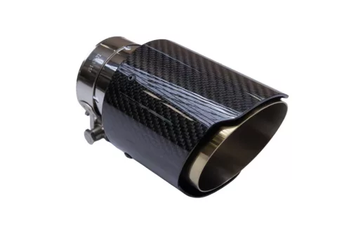 Exhaust 101mm Inlet 70mm Carbon Gloss