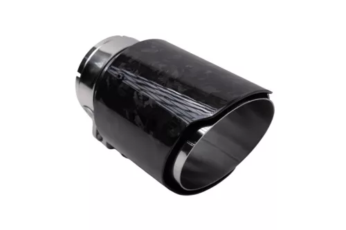 Exhaust 101mm Inlet 76mm Carbon Gloss