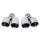 Exhaust 101mmx2 Inlet 70mm Polished Set