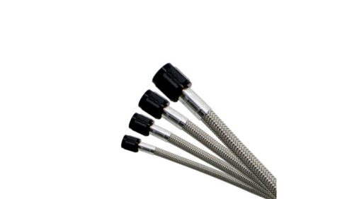 Nitrous Express 4AN 6ft Stainless Steel Braided Hose - Black