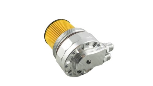 Oil filter lid (cap) with oil cooler fittings and 2 sensor ports BMW M52 M54 M56 / without a filter