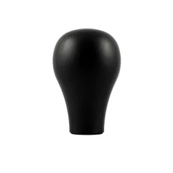 Short black aluminum knob