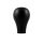 Short black aluminum knob