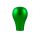 Short green aluminum knob