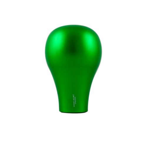 Short green aluminum knob