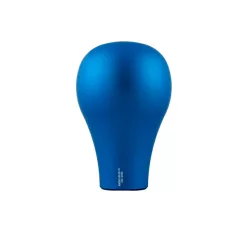Short blue aluminum knob