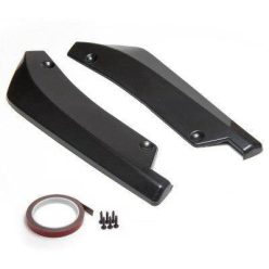   Universal Car Rear Bumper Lip Splitter Diffuser Chin Spoiler Canard Deflector Black
