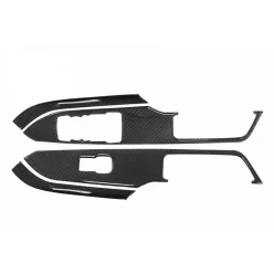 Carbon wrap window switch button panel Ford Mustang 15-19