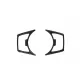 Carbon wrap headlight control panel Ford Mustang 15-19