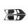 Carbon wrap door handle bowl Ford Mustang 15-19 ramki klamki wewnętrznej Ford Mustang 15-19