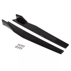   Universal Black Side Skirt Rocker Splitters Winglet Wings Canard Diffuser 75cm