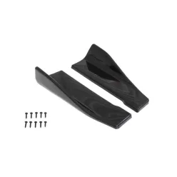   Universal Black Side Skirt Rocker Splitters Winglet Wings Canard Diffuser 35cm