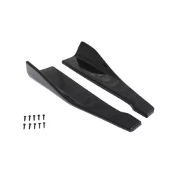   Universal Black Side Skirt Rocker Splitters Winglet Wings Canard Diffuser 48cm