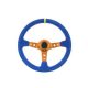 Steering wheel Pro 350mm offset:80mm Suede Blue