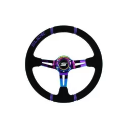 Steering wheel SLIDE 350mm offset:90mm Suede NeoChrome