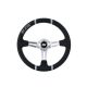 Steering wheel SLIDE 350mm offset:90mm Leather Silver