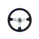 Steering wheel SLIDE 350mm offset:90mm Suede Blue