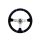 Steering wheel SLIDE 350mm offset:90mm Leather Blue