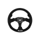 Steering wheel SLIDE 320mm offset:20mm Suede Black