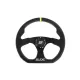 Steering wheel SLIDE 350mm offset:25mm Leather Yellow