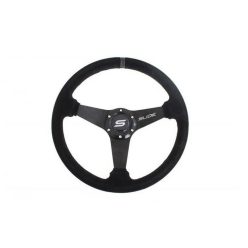 Steering wheel SLIDE 350mm offset:20mm Suede Grey