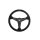Steering wheel SLIDE 350mm offset:20mm Suede Grey