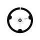 Steering wheel SLIDE 350mm offset:20mm Suede White