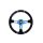 Steering wheel SLIDE 350mm offset:45mm Suede NeoChrome