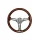 Steering wheel 350mm Wood Silver