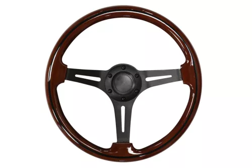 Steering wheel 350mm Wood Black