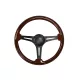 Steering wheel 350mm Wood Black