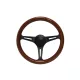 Steering wheel 350mm Wood Black