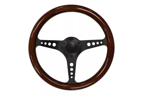 Steering wheel 350mm Wood Black