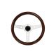 Steering wheel 350mm Wood Silver