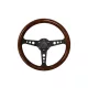 Steering wheel 350mm Wood Black