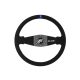 Steering wheel SLIDE 350mm offset:90mm Suede Blue Strip