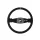 Steering wheel SLIDE 350mm offset:90mm Suede Purple Strip