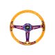 Steering wheel SLIDE 350mm offset:70mm NeoChrome Acrylic Orange