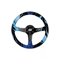 Steering wheel SLIDE 350mm offset:90mm Wood Hydrographics