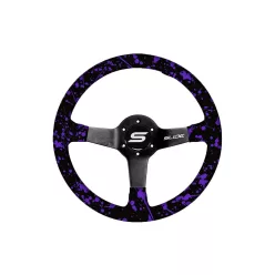 Steering wheel SLIDE 350mm offset:90mm Wood Hydrographics
