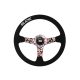 Steering wheel SLIDE 350mm offset:90mm Suede Hydrographics