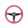 Steering wheel SLIDE 350mm offset:90mm Suede Pink